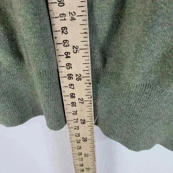 Polo Ralph Lauren V Neck Green Pullover Pima Cotton Sweater - Picture 5 of 5